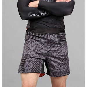 93 Brand Citizen 7.0 Shorter Cut Shorts Mens Gray Split Side Vents Size 34 NEW